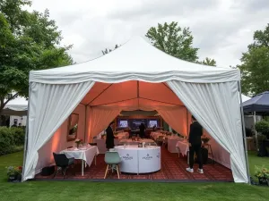 Namiot składany prosto